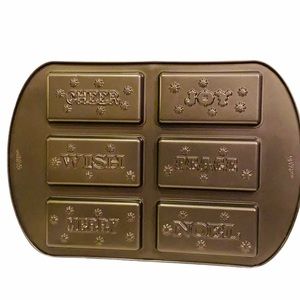 WILTON COOKIE PAN CHEER JOY WISH PEACE MERRY NOEL
